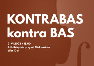 Plakat: Muzyczna Jatka: Kontrabas kontra bas